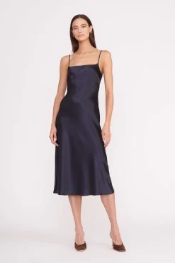 MEANDER DRESS | NAVY