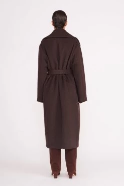 CARVER COAT | DARK CHOCOLATE -Staud Outlet Store 035 230605 Staud Fall Ecom 01224 web