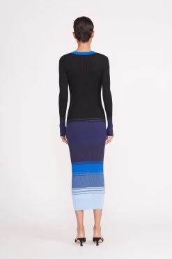 SHOKO SWEATER | MIDNIGHT GLACIER 9 SHOKO SWEATER | MIDNIGHT GLACIER -Staud Outlet Store 046 230605 Staud Fall Ecom 01536 web