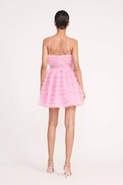 MINI FLORIAN DRESS | TULIP -Staud Outlet Store 129 MINI FLORIAN DRESS CHERRY BLOSSOM 0878 web