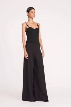 GEORGINA TOP | BLACK 8 GEORGINA TOP | BLACK -Staud Outlet Store 179 GEORGINA TOP BLACK CALEB PANT 0649 web