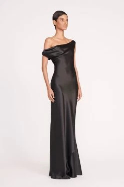 ASHANTI DRESS | BLACK -Staud Outlet Store 185 ASHANTI DRESS BLACK 0620 web