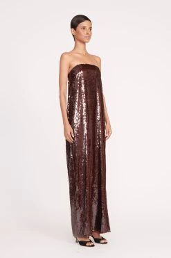 CASEY DRESS | BRONZE -Staud Outlet Store 231 CASEY DRESS BRONZE 0389 web