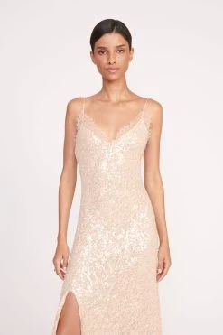 KEZIA DRESS | BEIGE -Staud Outlet Store 245 KEZIA DRESS BEIGE 0336 web