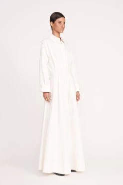 WINONA DRESS | IVORY -Staud Outlet Store 252 WINONA DRESS IVORY 0295 web
