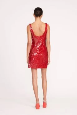 ECLIPSE DRESS | POINSETTIA -Staud Outlet Store 287 ECLIPSE DRESS POINSETTIA 0325 web