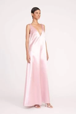 TEAGAN DRESS | CHERRY BLOSSOM -Staud Outlet Store 292 TEAGAN DRESS CHERRY BLOSSOM 0080 web