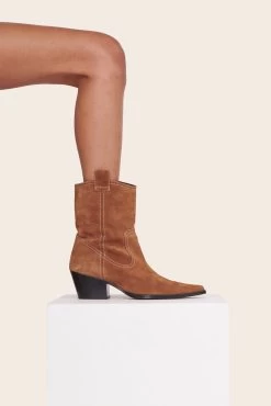 JUNE BOOT | TAN SUEDE -Staud Outlet Store 34 1313 TAN 00205 web
