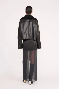 LENORA JACKET | BLACK -Staud Outlet Store 35 MISTY DRESS BLACK 1320 web