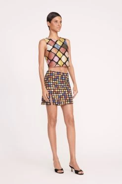 ALORA TOP | DANCE FLOOR -Staud Outlet Store 64 ALORA TOP DANCE FLOOR EMERIE SKIRT DANCE FLOOR 1176 web