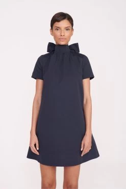MINI ILANA DRESS | NAVY -Staud Outlet Store 8 Pre Fall 004 00098 web