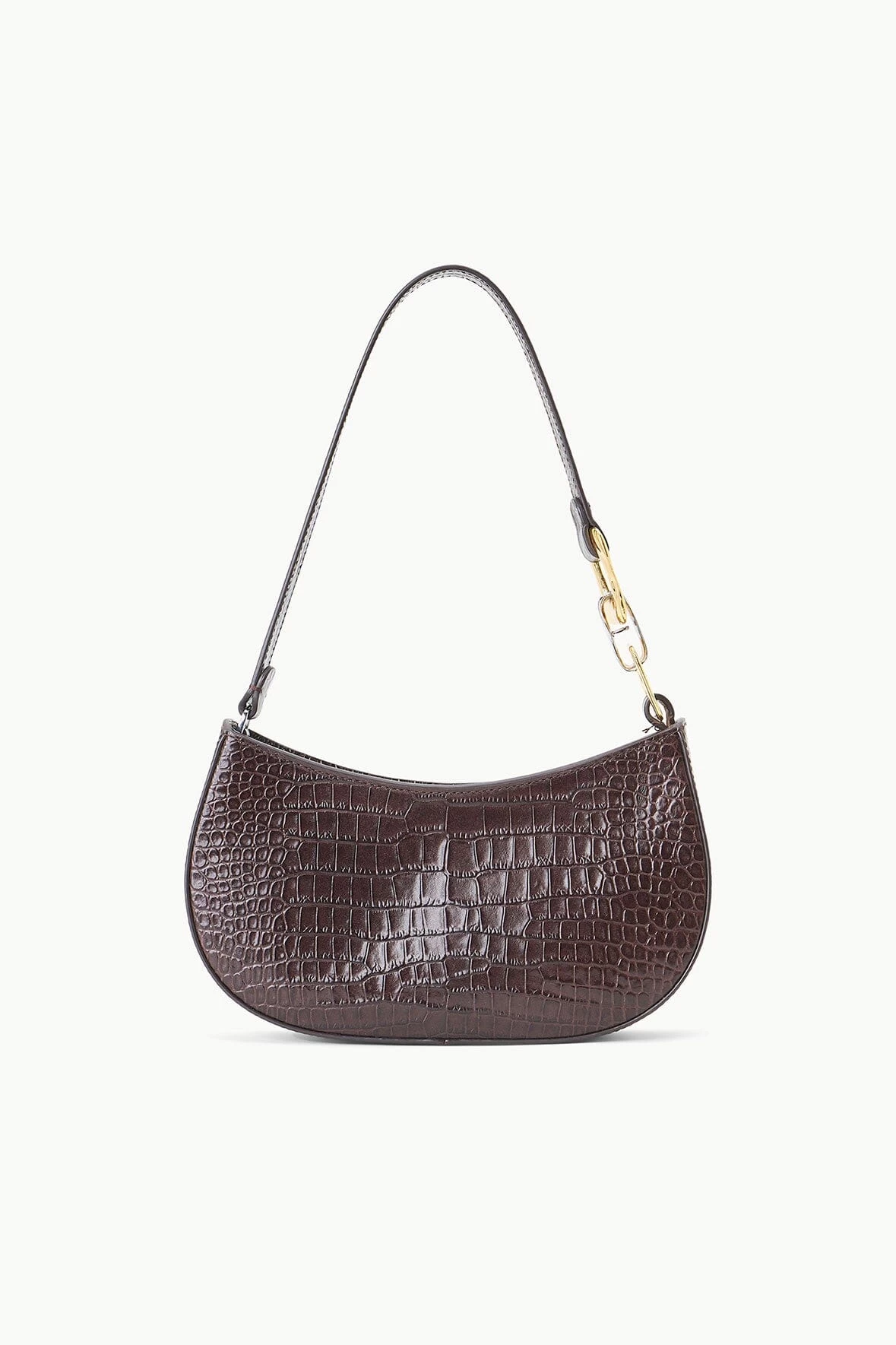 BRADY SHOULDER BAG | ESPRESSO CROC EMBOSSED 1 BRADY SHOULDER BAG | ESPRESSO CROC EMBOSSED