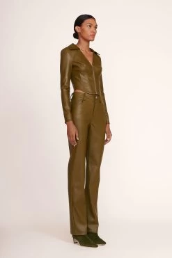 WALLY ANKLE BOOT | OLIVE SUEDE -Staud Outlet Store Brushes Top Avocado Chisel Pant Avocado 084 edit web cfc9c076 c436 4e32 9e20 4b3f68c5837d