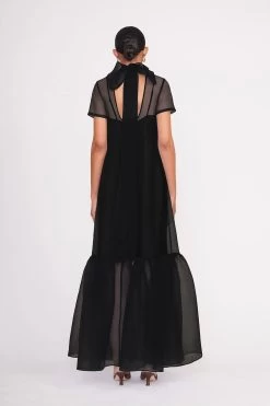 CALLUNA DRESS | BLACK -Staud Outlet Store CALLUNA DRESS BLACK RETOUCHED 2