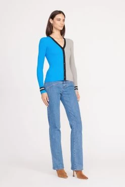 THE STAUD NFL CARGO SWEATER | DETROIT LIONS -Staud Outlet Store CARGO SWEATER DETROIT LIONS 0988 web