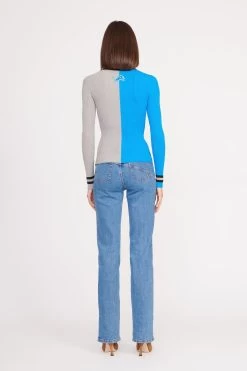 THE STAUD NFL CARGO SWEATER | DETROIT LIONS -Staud Outlet Store CARGO SWEATER DETROIT LIONS 0994 web