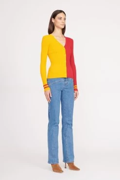 THE STAUD NFL CARGO SWEATER | KANSAS CITY CHIEFS -Staud Outlet Store CARGO SWEATER KANSAS CITY CHIEFS 1045 web