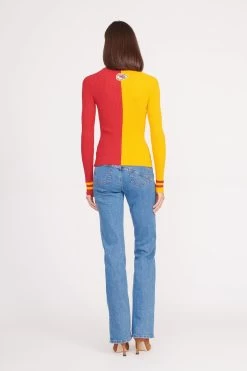 THE STAUD NFL CARGO SWEATER | KANSAS CITY CHIEFS -Staud Outlet Store CARGO SWEATER KANSAS CITY CHIEFS 1051 web