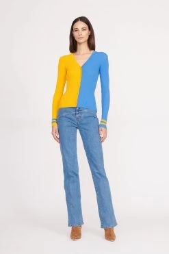 THE STAUD NFL CARGO SWEATER | LOS ANGELES CHARGERS -Staud Outlet Store CARGO SWEATER LOS ANGELES CHARGERS 0110 web