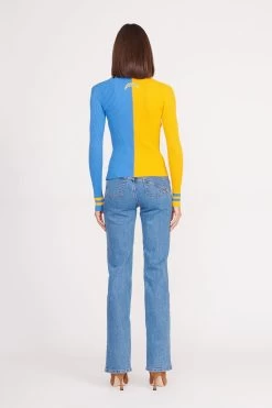 THE STAUD NFL CARGO SWEATER | LOS ANGELES CHARGERS -Staud Outlet Store CARGO SWEATER LOS ANGELES CHARGERS 0122 web