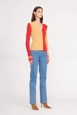 THE STAUD NFL CARGO SWEATER | SAN FRANCISCO 49ERS -Staud Outlet Store CARGO SWEATER SAN FRANCISCO 49ERS 0212 web