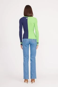 THE STAUD NFL CARGO SWEATER | SEATTLE SEAHAWKS -Staud Outlet Store CARGO SWEATER SEATTLE SEAHAWKS 2276 web