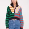 CROPPED HAMPTON SWEATER | CABANA STRIPE MULTI