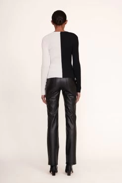 CARGO SWEATER | BLACK WHITE -Staud Outlet Store Cargo Sweater Black White 006 edit web