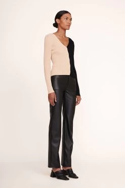 CARGO SWEATER | BUFF BLACK -Staud Outlet Store Cargo Sweater Buff Black 004 edit web