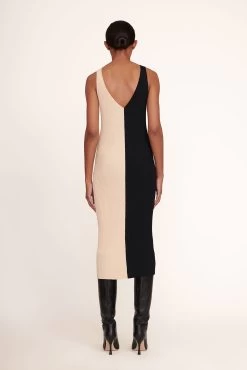 DANA DRESS | BUFF BLACK -Staud Outlet Store Dana Dress Buff Black 3 Looks 006 edit web