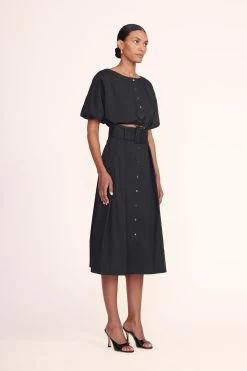 ELLINGTON TOP | BLACK -Staud Outlet Store Ellington Top Black Kingsley Skirt Black 00228 web