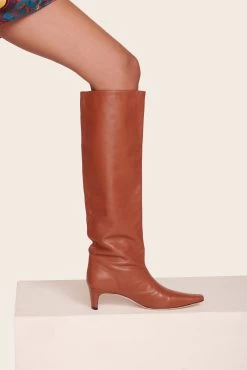 WALLY BOOT | TAN -Staud Outlet Store Frames Dress Patchwork Foulard 356 web