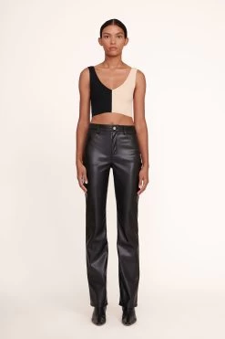 WALLY ANKLE BOOT | BLACK -Staud Outlet Store Hana Top Buff Black Chisel Pant Black 248 edit web