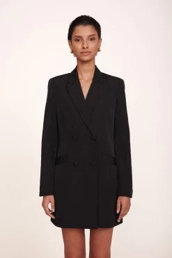 HUE BLAZER | BLACK 10 HUE BLAZER | BLACK -Staud Outlet Store Hue Blazer Dress Black 00090 edit web
