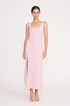 MIDI LE SABLE DRESS | CHERRY BLOSSOM -Staud Outlet Store IRIE DRESS POINSETTIA 1670 web