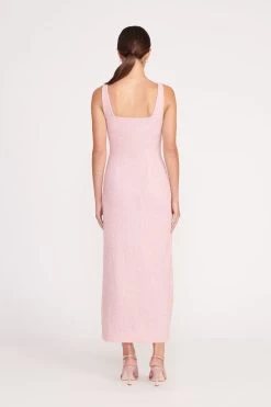 MIDI LE SABLE DRESS | CHERRY BLOSSOM -Staud Outlet Store IRIE DRESS POINSETTIA 1686 web