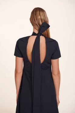 ILANA DRESS | NAVY -Staud Outlet Store Ilana Dress Navy 009 edit web