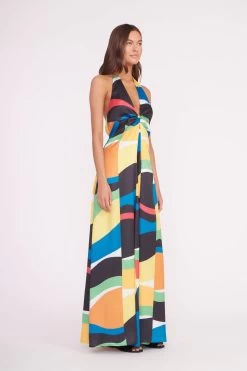 JENNIFER DRESS | MARBLE WAVE -Staud Outlet Store JENNIFER DRESS MARBLE WAVE 04691 2 web