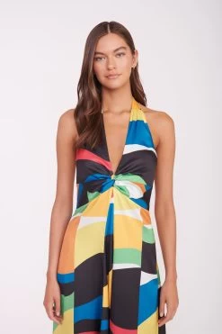 JENNIFER DRESS | MARBLE WAVE -Staud Outlet Store JENNIFER DRESS MARBLE WAVE 04699 2 web