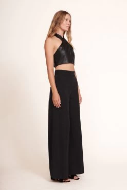 KAI TOP | BLACK VEGAN LEATHER 8 KAI TOP | BLACK VEGAN LEATHER -Staud Outlet Store Kai Top Black 004 edit web