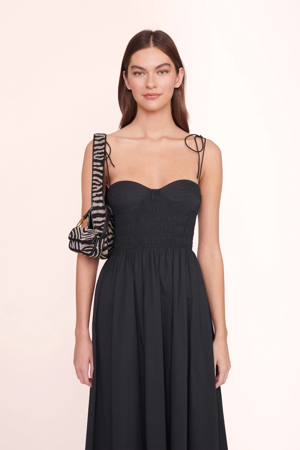 TOMMY BEADED BAG | BLACK WHITE 6 TOMMY BEADED BAG | BLACK WHITE - Image 6