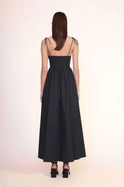 LANDRY DRESS | BLACK -Staud Outlet Store Landry Dress Black 00544 web