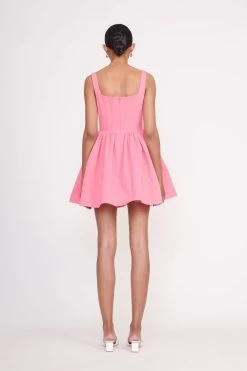 LANDSCAPE DRESS | CORAL PINK 9 LANDSCAPE DRESS | CORAL PINK -Staud Outlet Store Landscape Dress Coral Pink 00482 web