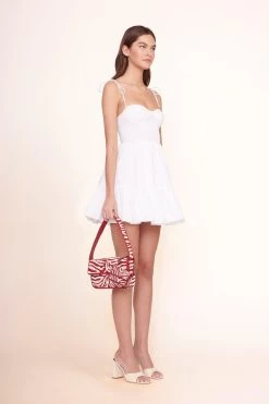 TOMMY BEADED BAG | SCARLET WHITE 18 TOMMY BEADED BAG | SCARLET WHITE -Staud Outlet Store MINI LANDRY DRESS WHITE 00351 web 3a4a843f 081b 4c99 a7ea 3b8b8388a751