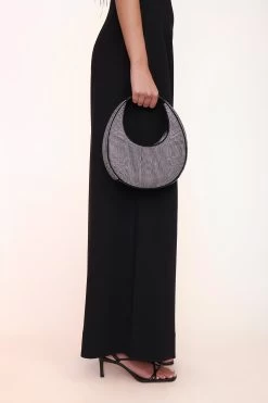 MINI MOON CRYSTAL BAG | BLACK 12 MINI MOON CRYSTAL BAG | BLACK -Staud Outlet Store MINI MOON CRYSTAL BAG BLACK RHINESTONES 6