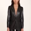 MADDEN BLAZER | BLACK VEGAN LEATHER