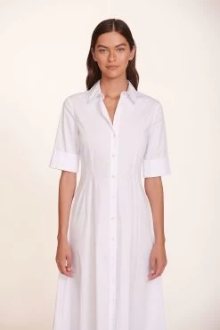 JOAN MAXI DRESS | WHITE -Staud Outlet Store Maxi Joan Dress White 878 edit web