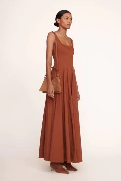VALERIE SHOULDER BAG | TAN -Staud Outlet Store Maxi Wells Dress Tan 009 edit web