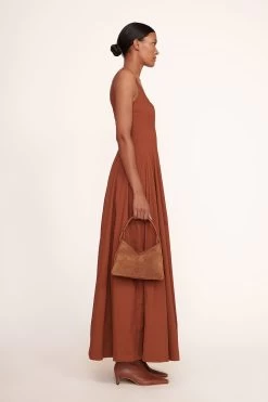 VALERIE SHOULDER BAG | TAN -Staud Outlet Store Maxi Wells Dress Tan 012 edit web