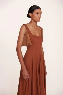 VALERIE SHOULDER BAG | TAN -Staud Outlet Store Maxi Wells Dress Tan 014 edit web